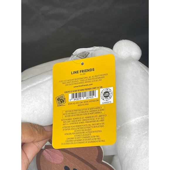 NWT - Aliquantum - Line Friends - White Bunny Plush 17" - Picture 6 of 6